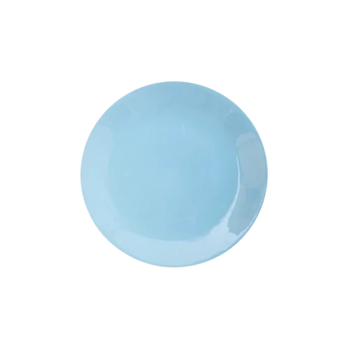 Produktbild von DAISY Melange Dessertteller flach in blau, Durchmesser 19 cm, Ansicht von oben